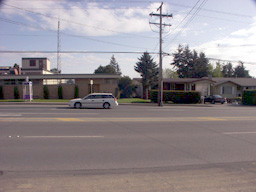 House & Telus across North Bluff